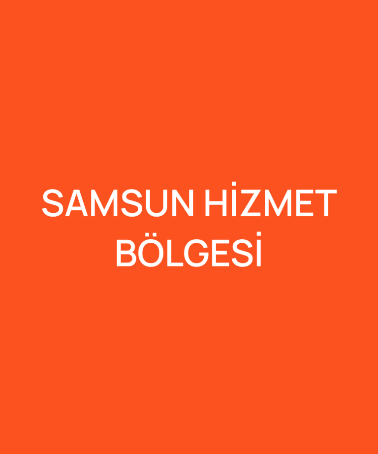 SAMSUN HİZMET BÖLGESİ